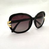 عینک آفتابی زنانه پلاریزه اورسایز مشکی