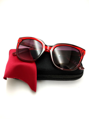 قیمت عینک آفتابی قرمز شیشه گرد زنانه و مردانه