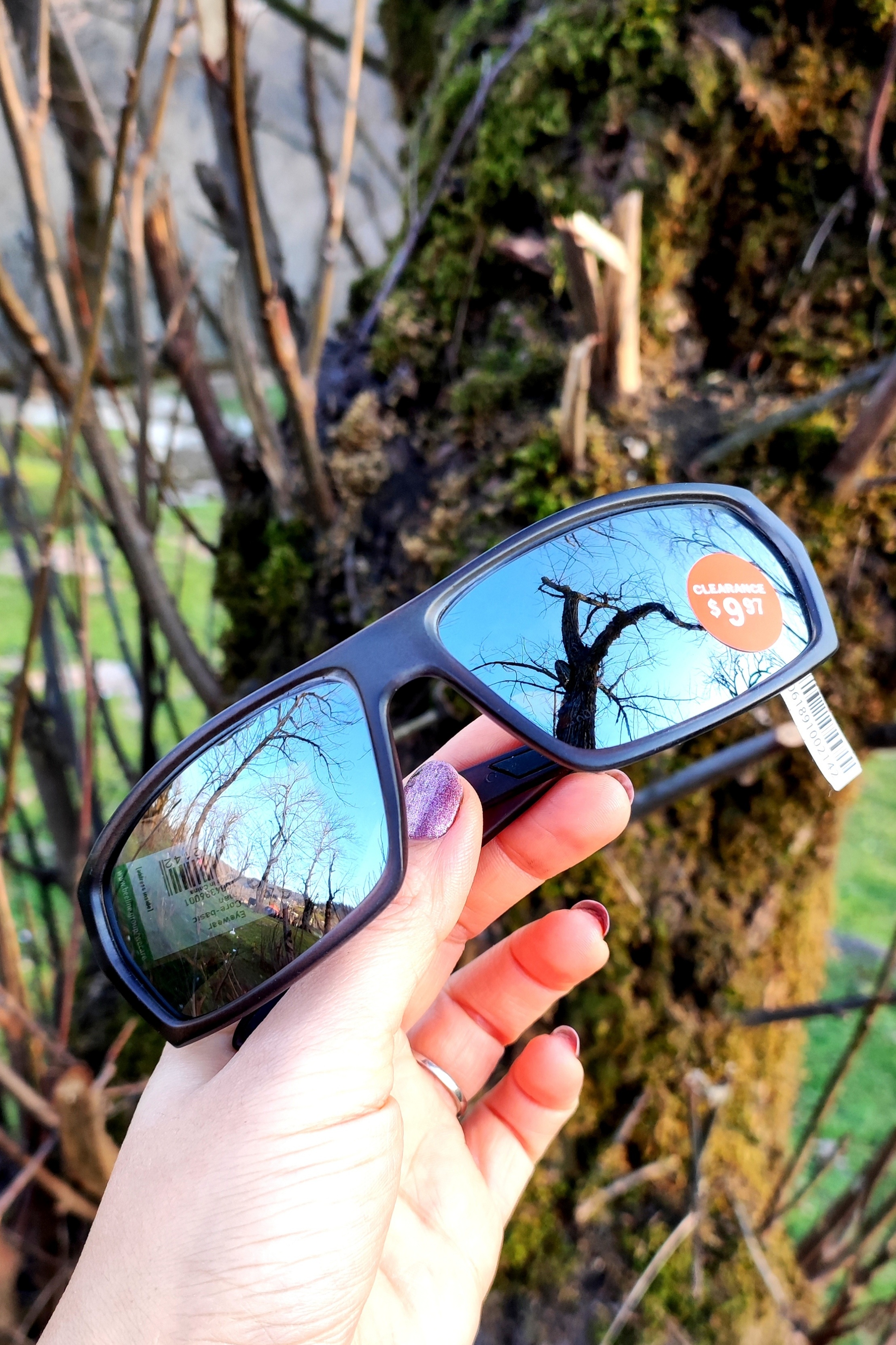 عینک آفتابی اورجینال ورزشی آینه‌ای طوسی نقره‌ای