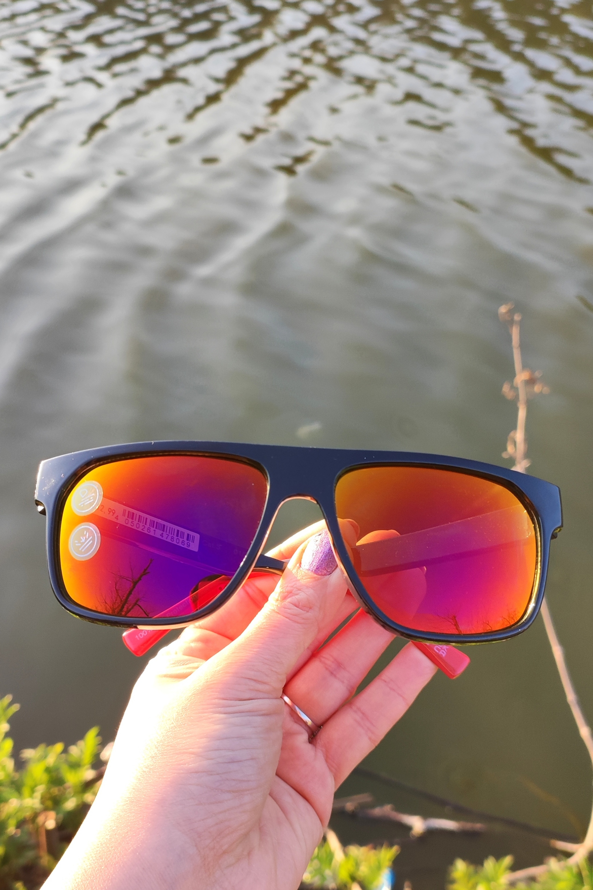 قیمت عینک آفتابی ورزشی آینه‌ای آتشین اسپرت اورجینال