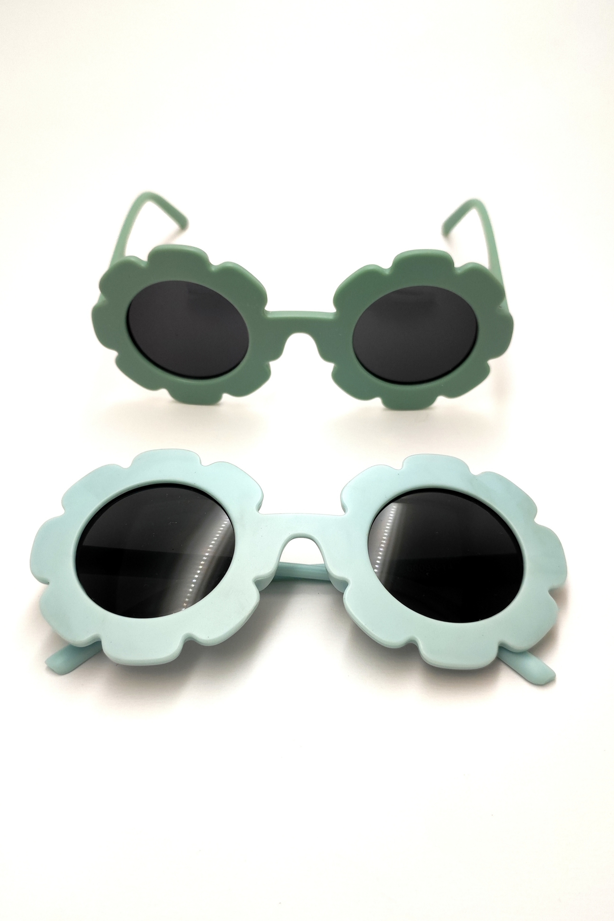 خرید عینک آفتابی بچگانه طرح گل آبی و سبز