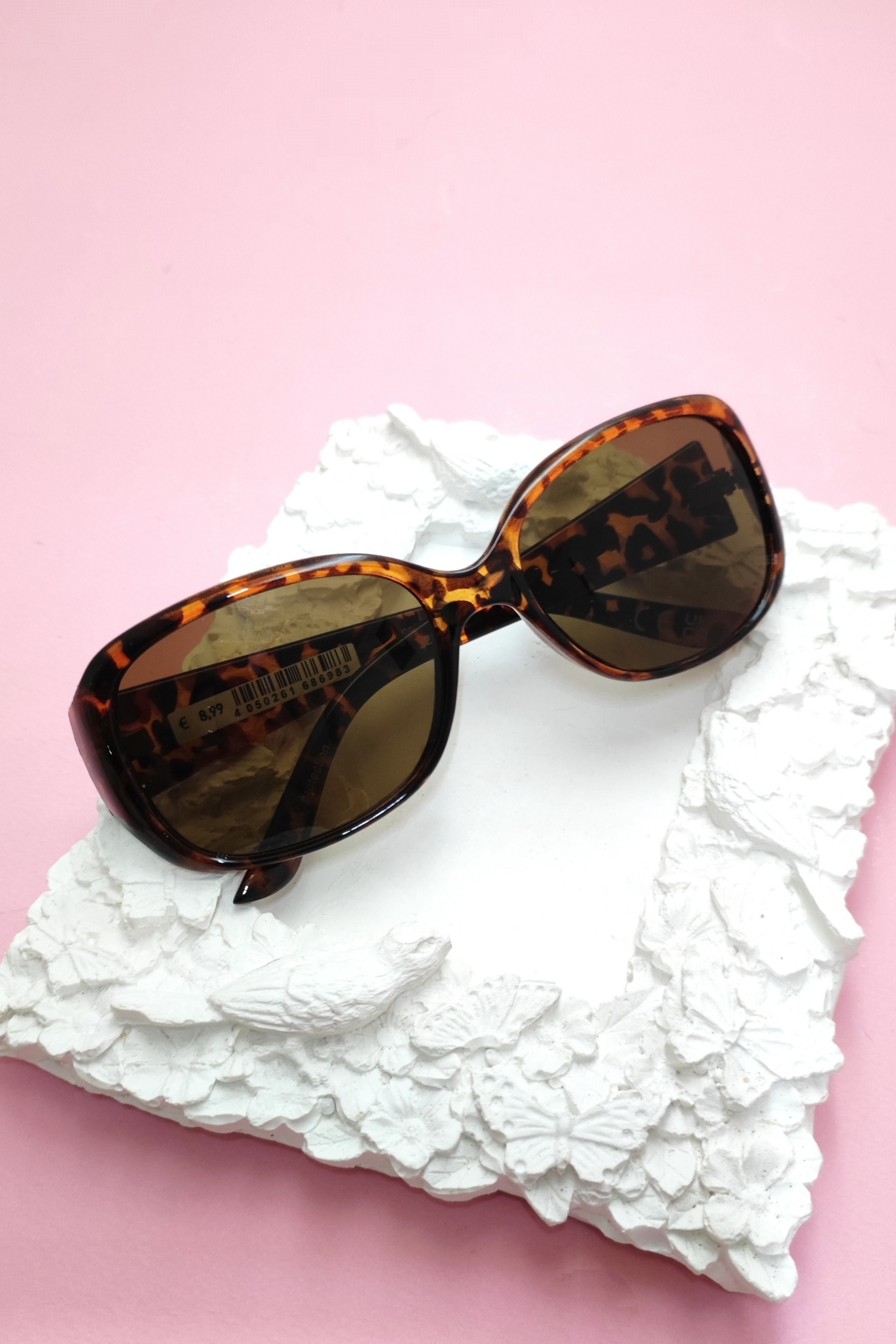 عینک آفتابی اورجینال زنانه باریک بیضی یا مستطیل رنگ هاوانا ( پلنگی )