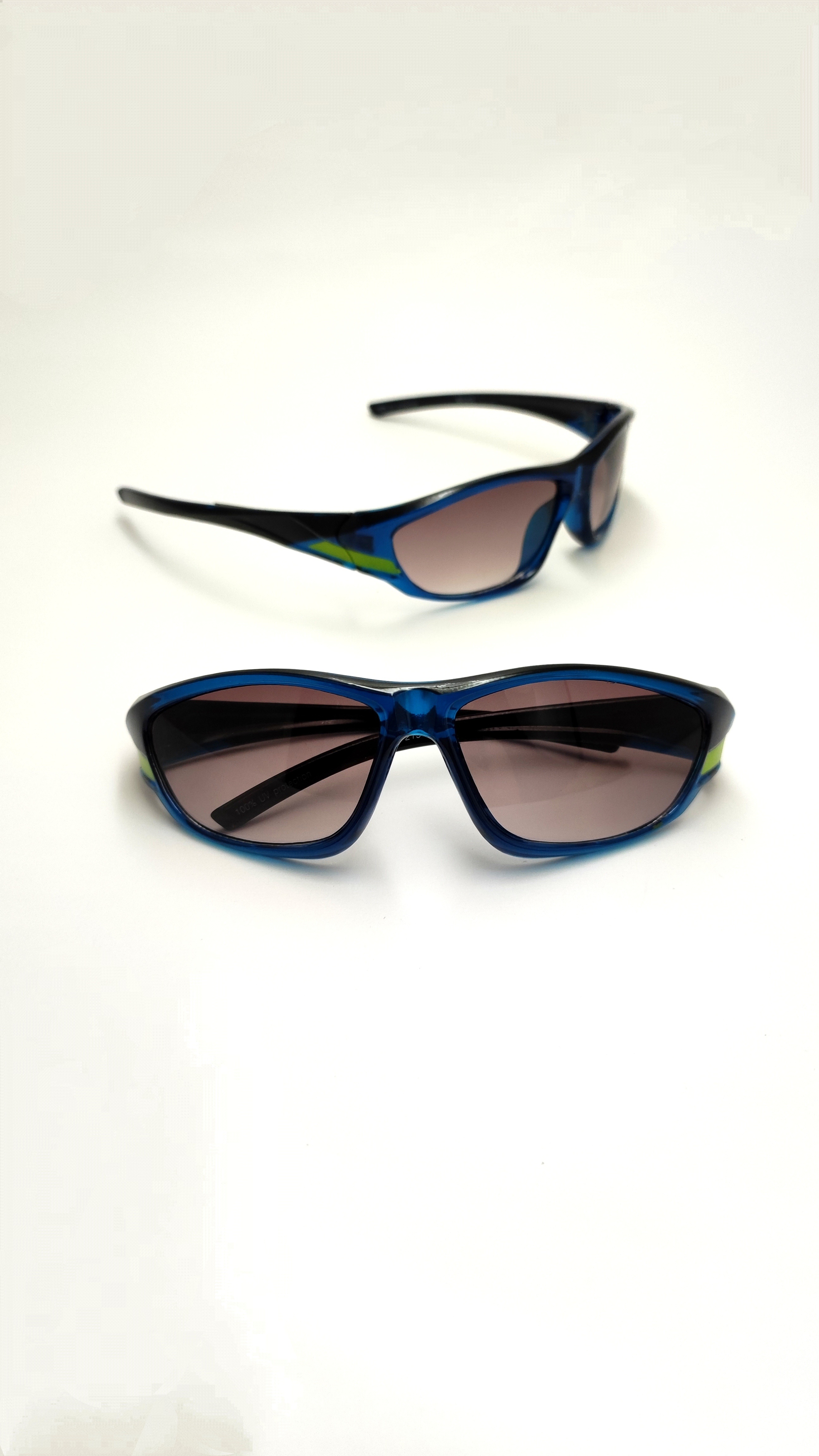 عینک آفتابی بچگانه ورزشی اورجینال مدل روباهی سورمه‌ای سبز