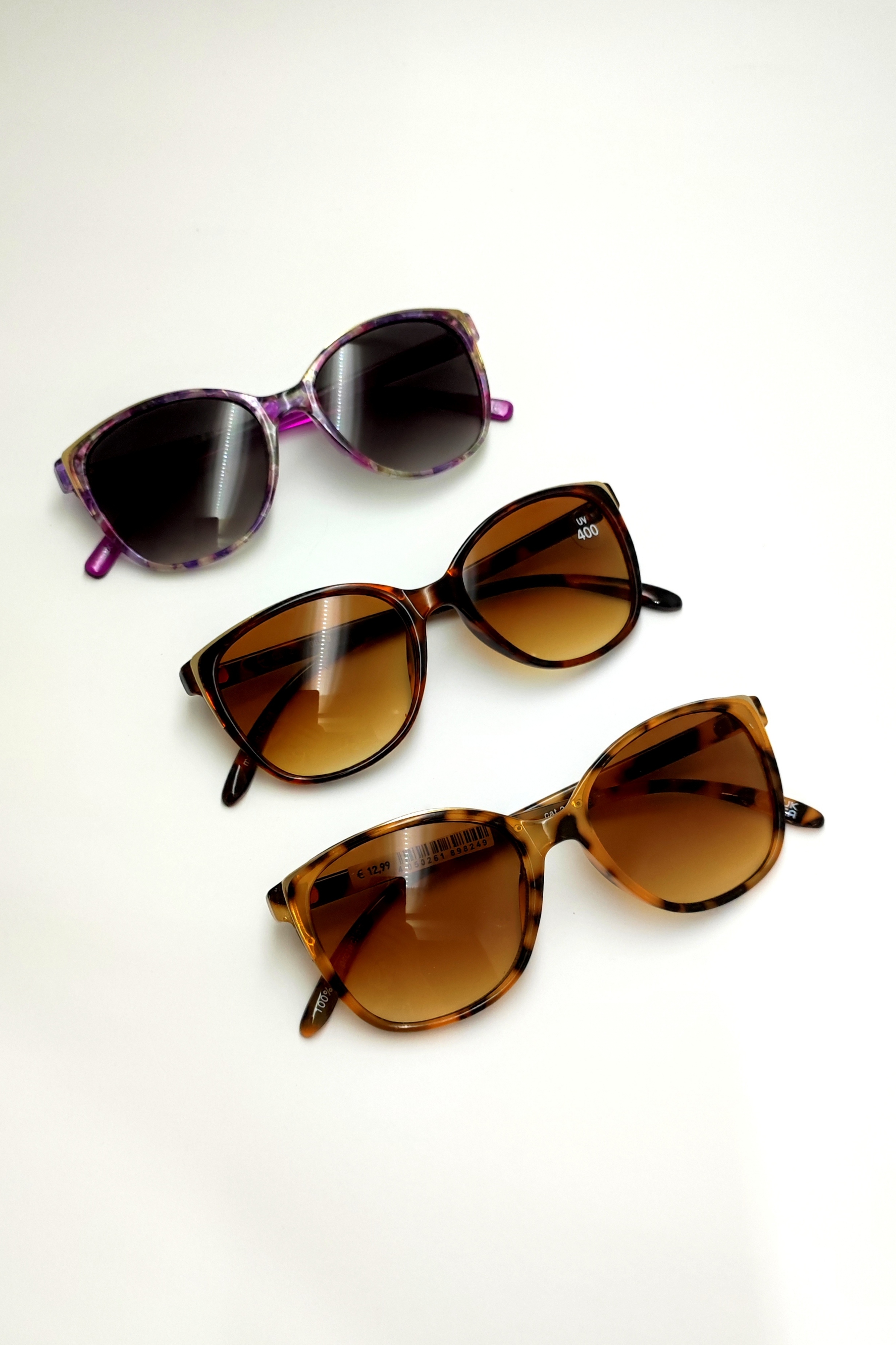 عینک آفتابی اورجینال زنانه گربه‌ای لبه فلزی در چهار رنگ