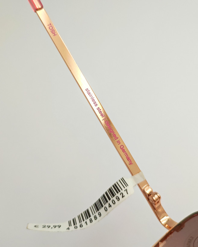 عینک آفتابی اورجینال یونیسکس استیل ضد زنگ عدسی ضدخش فریم مستطیل